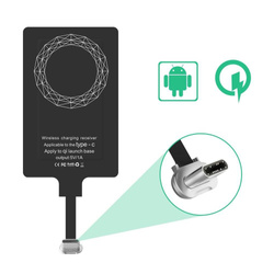 [B WARE] Choetech Wireless Charging Adapter für Qi USB Typ C Induktionseinsatz schwarz (WP-TYPEC)