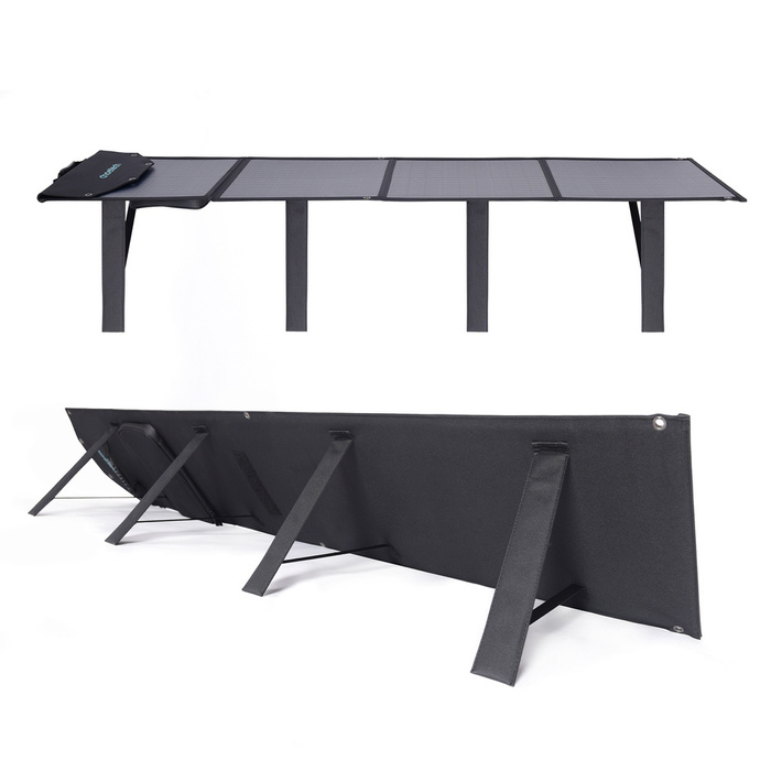 Choetech ładowarka solarna 100W składana 2x USB 1x USB C PD QC czarna (SC009-V2)