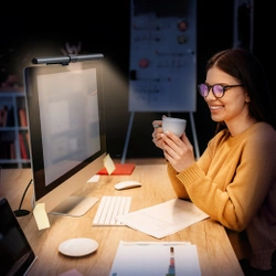 Lampa na ekran Choetech E1132 podświetlenie tylne - szara