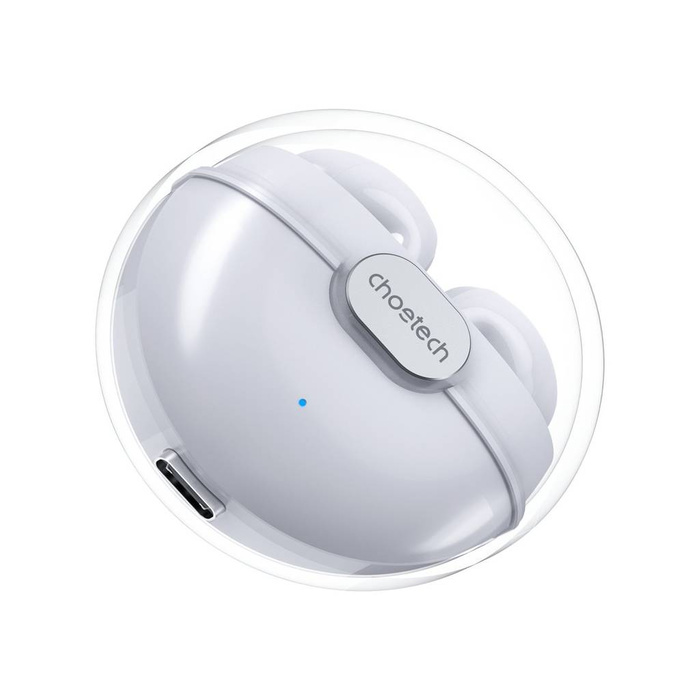 Choetech headphones wireless TWS with case charging white (BH-T08)