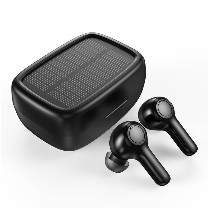 Choetech headphones wireless TWS with solar panel black (BH-T09)