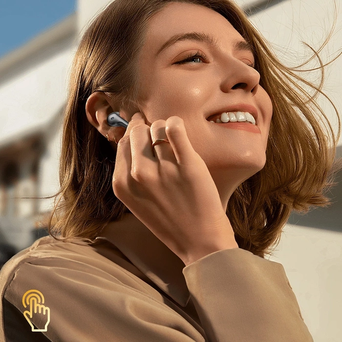 Słuchawki Choetech BH-T17 bezprzewodowe TWS ANC ENC IPX6 - czarne