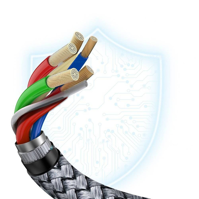 Choetech-Kabel USB-Typ-C-Kabel - USB-Typ-C 5A 100 W Power Delivery 480 Mbit/s 1,8 m grau (XCC-1002-GY)