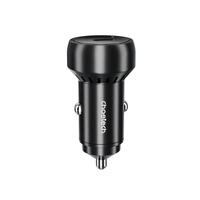 Choetech TC0014 USB-C USB-A PD 60W Autoladegerät mit LED-Hintergrundbeleuchtung – Schwarz