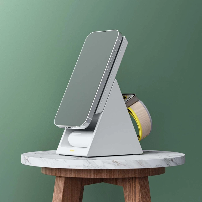 Choetech T600 15W 3in1 Induktionsladestation – Weiß