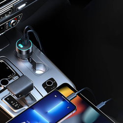 Choetech high-speed charger car 130W 2xUSB-C + USB-A black (TC0011)