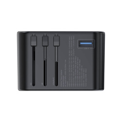 Choetech gaN 2 x USB Typ C / USB 65W Power Delivery Schnellladegerät schwarz (PD5009-BK)