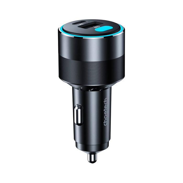 Choetech schnell ladergerät Auto 130W 2xUSB-C + USB-A schwarz (TC0011)