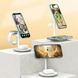 Choetech T585-F induktive 3-in-1 Ladestation iPhone 12/13, AirPods Pro, Apple Watch weiß