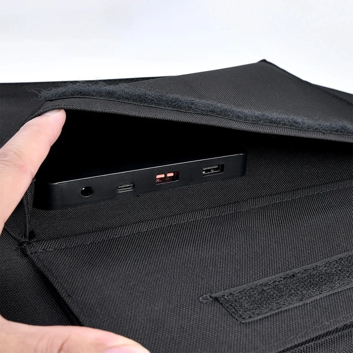 Choetech ładowarka solarna 100W składana 2x USB 1x USB C PD QC czarna (SC009-V2)