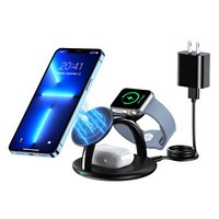 Choetech induktive 3-in-1 Ladestation iPhone 12/13/14, AirPods Pro, Apple Watch schwarz (T587-F)