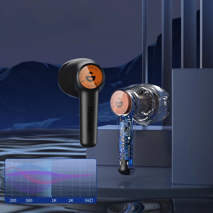 Choetech BH-T19 EyeAura Minion kabelloser TWS In-Ear Bluetooth 5.3 IPX4 Kopfhörer – Schwarz