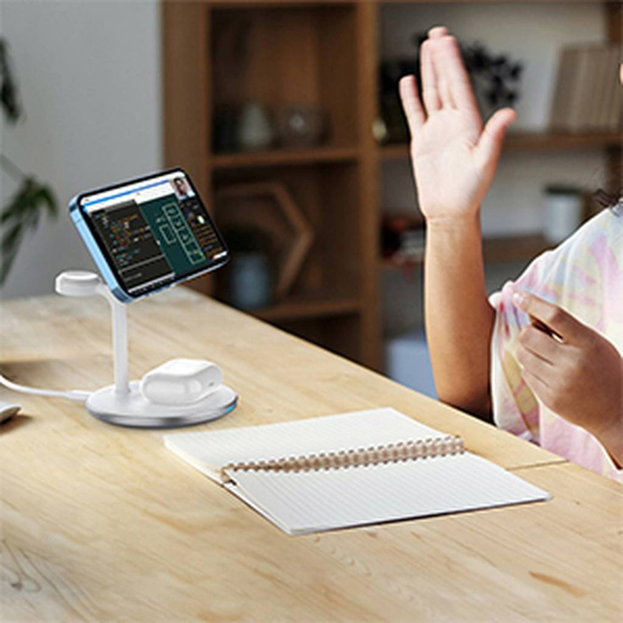 Choetech T585-F induktive 3-in-1 Ladestation iPhone 12/13, AirPods Pro, Apple Watch weiß