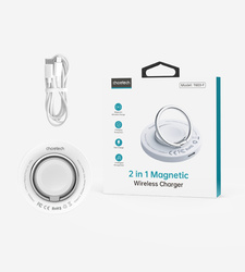 MagSafe Choetech T603-F inductive charger with holder - white