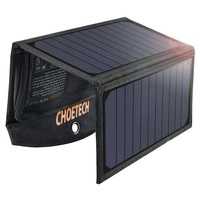 Choetech SC001 faltbares Solarladegerät 19W 2x USB-A - Schwarz