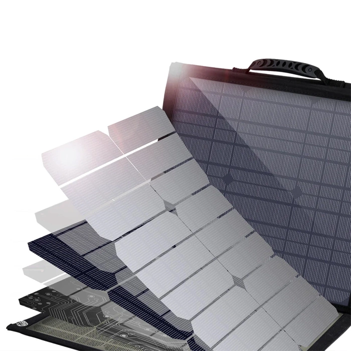 Choetech solar charger 100W foldable 2x USB 1x USB C PD QC black (SC009-V2)